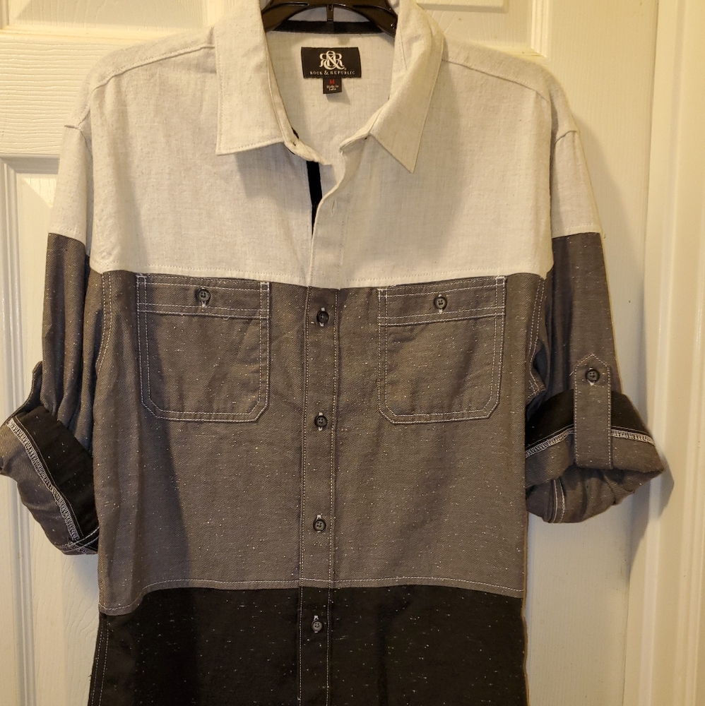 Rock and Republic Tri Color Shirt